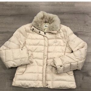 Lacoste Women's Cream Puffer Jacket